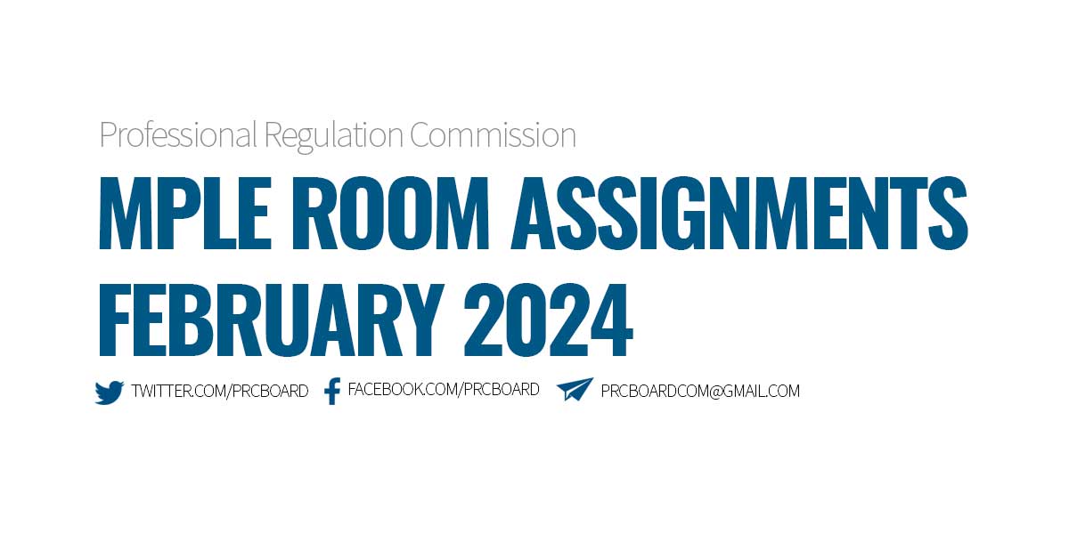 MPLE Room Assignments February 2024