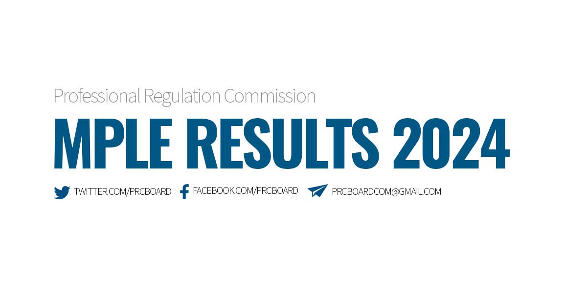 MPLE RESULTS February 2024 Master Plumber Licensure Exam, List of Passers