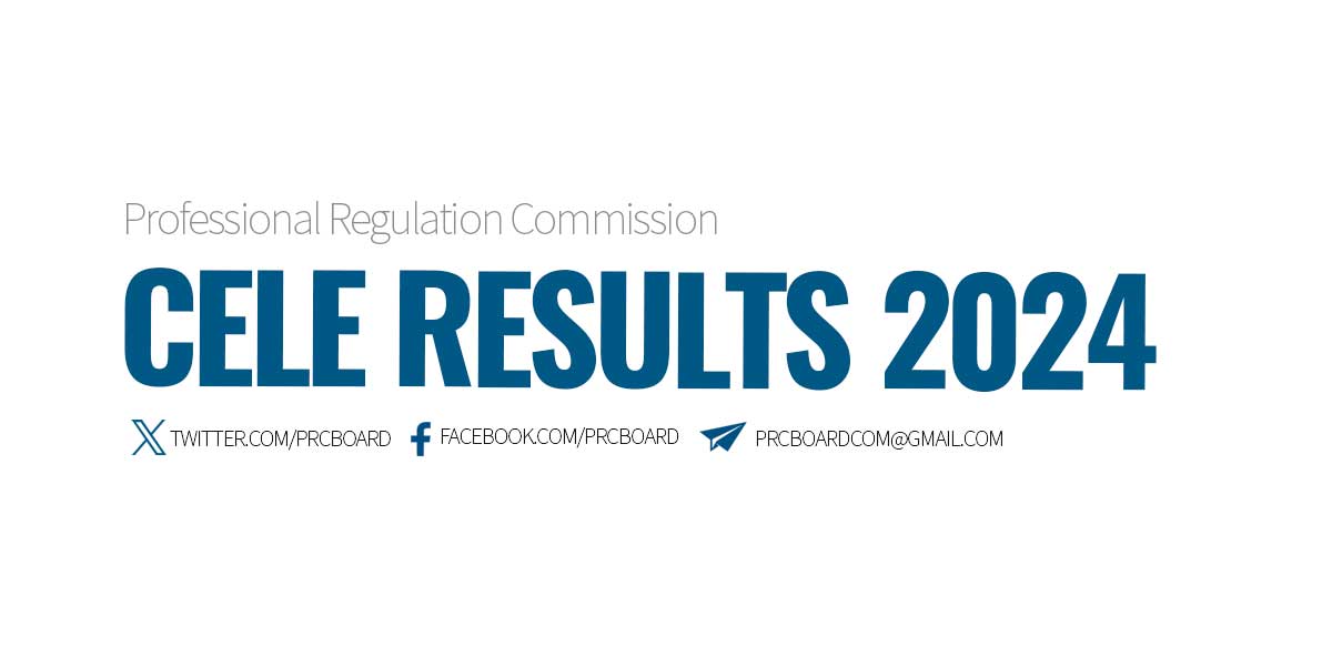 CELE RESULTS April 2024 Civil Engineer Board Exam, List of Passers
