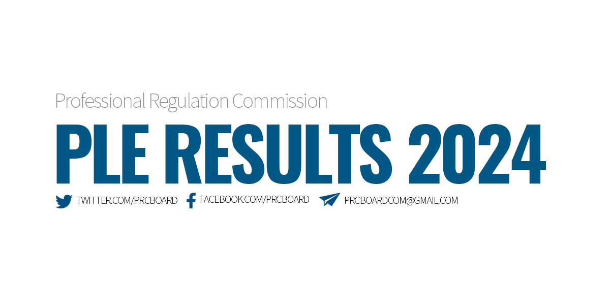 PLE RESULTS April 2024 Physician Licensure Exam Passers