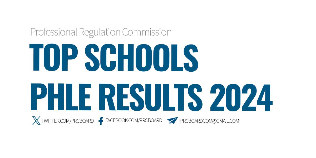Top Schools PHLE Results April 2024
