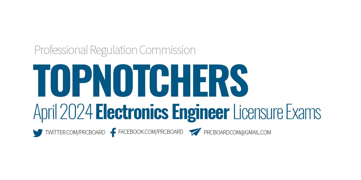 April 2024 Electronics Engineer ECT Licensure Exam Results