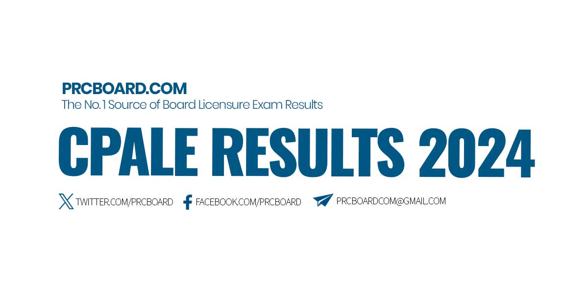 CPALE RESULTS May 2024 Certified Public Accountant Licensure Exam Passers