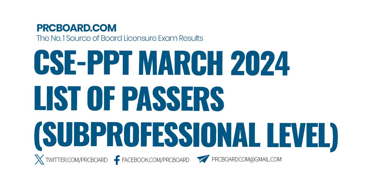 Csc March 2024 Passers Margy Cherilynn