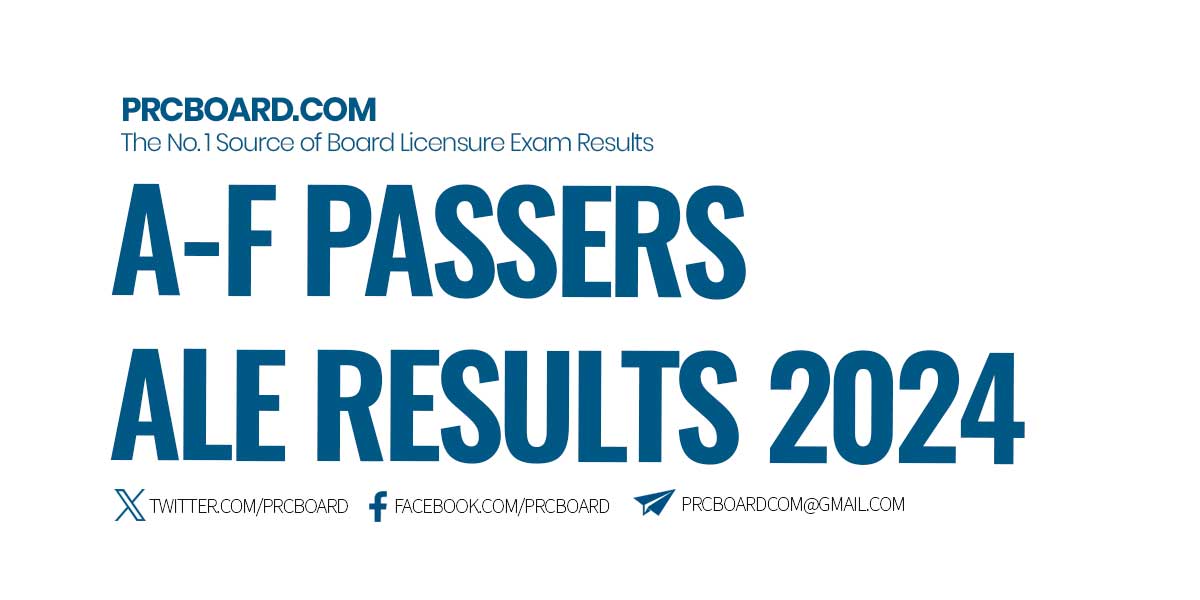AF Passers ALE Results June 2024