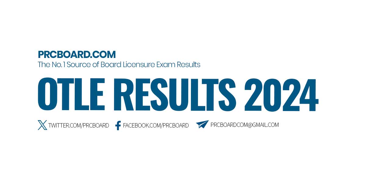 OTLE Results December 2024 Occupational Therapist Licensure Exam List