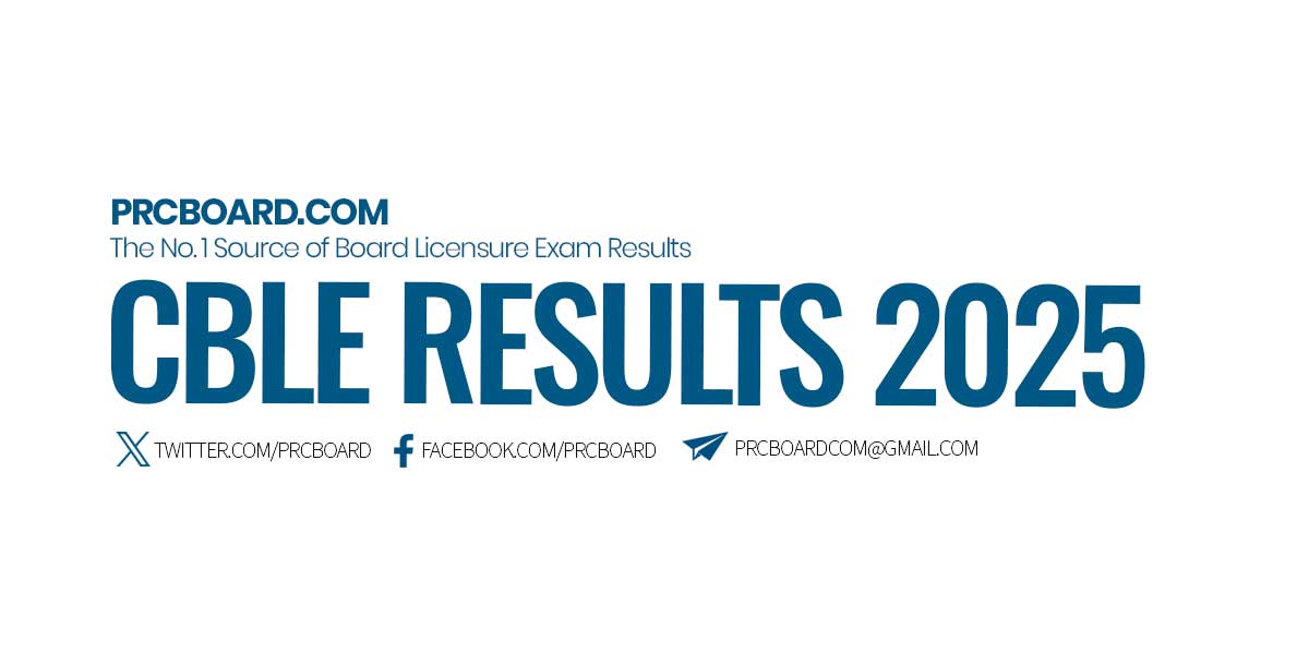 CBLE RESULTS: November 2025 Customs Broker Board Exam List of Passers